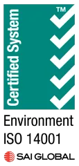 Environment ISO 14001, SAI Global certified system