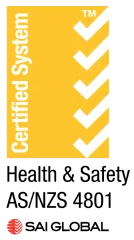 Health and Safety AS/NZS 4801, SAI Global certified system
